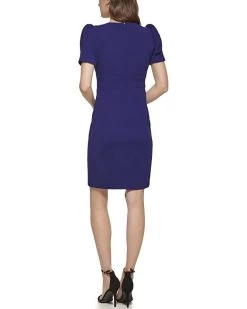 DKNY V-Neck Puff Sleeve Dress | Dresses -Outlet Dkny Store 51EzLk3dgoL. AC SR736920