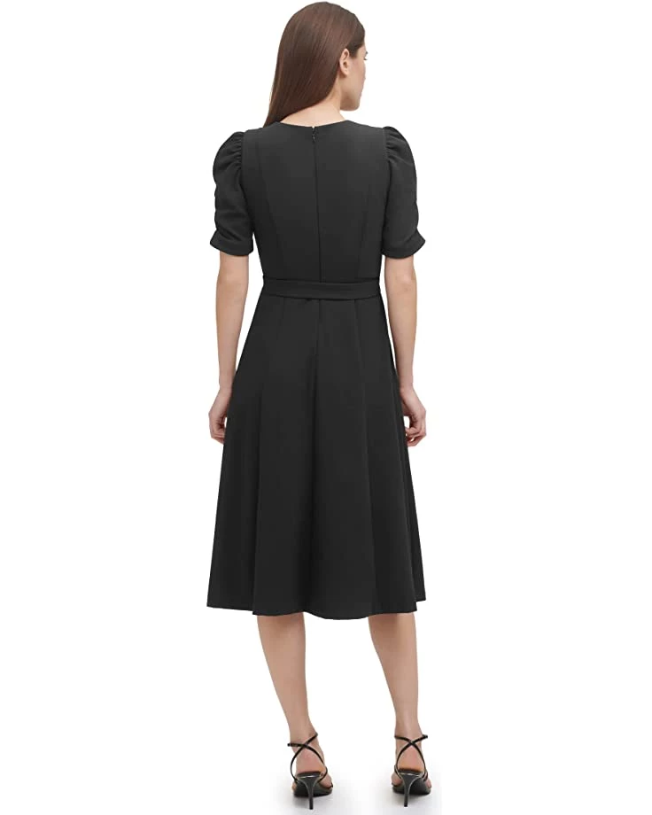 DKNY Ruched Sleeve Maxi Dress | Dresses 4 DKNY Ruched Sleeve Maxi Dress | Dresses - Image 2