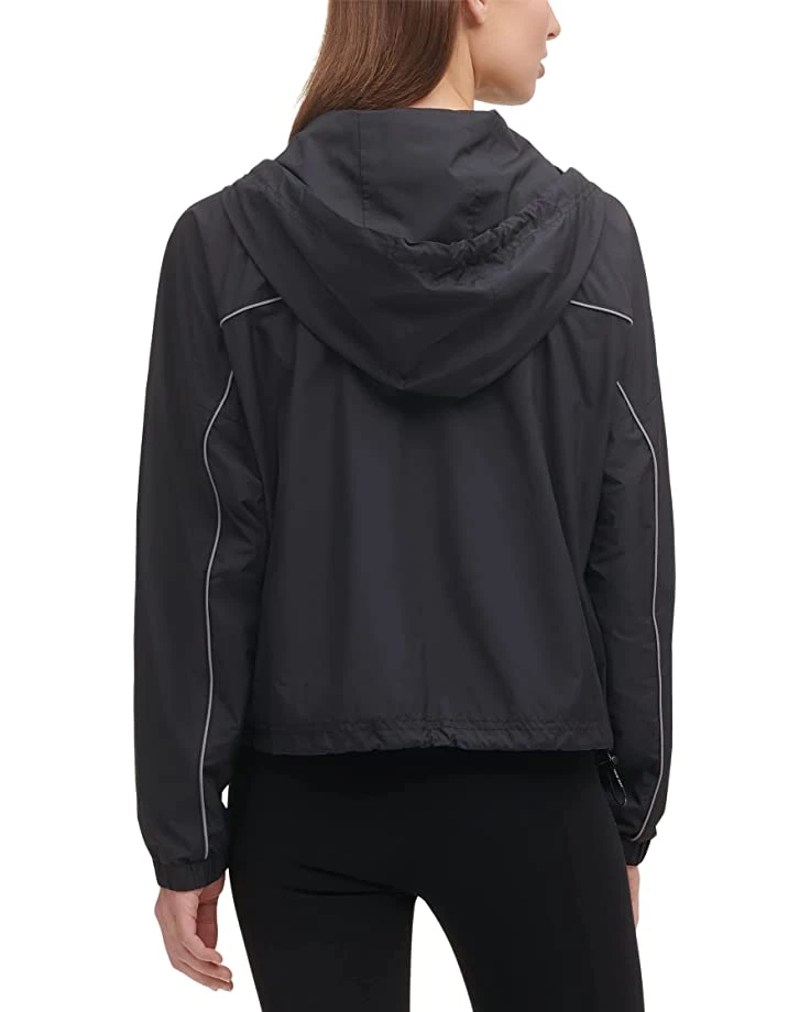 DKNY Solid Windbreaker w/ Piping | Coats & Outerwear 5 DKNY Solid Windbreaker w/ Piping | Coats & Outerwear - Image 3