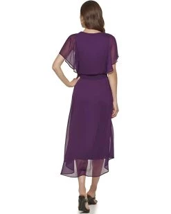 DKNY V-Neck Flutter Sleeve Dress | Dresses -Outlet Dkny Store 612Tk1PQBNL. AC SR736920