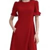 DKNY Flounce Sleeve Fit-and-Flare Dress | Dresses -Outlet Dkny Store 61CP3Oi0xSL. AC SR736920