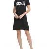 DKNY Short Sleeve Logo Fit-and-Flare Tee Dress | Dresses -Outlet Dkny Store 61IOGWUhYoL. AC SR736920