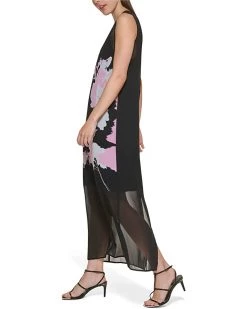 DKNY Printed Sleeveless Midi Dress | Dresses -Outlet Dkny Store 61IVPkAH iL. AC SR736920