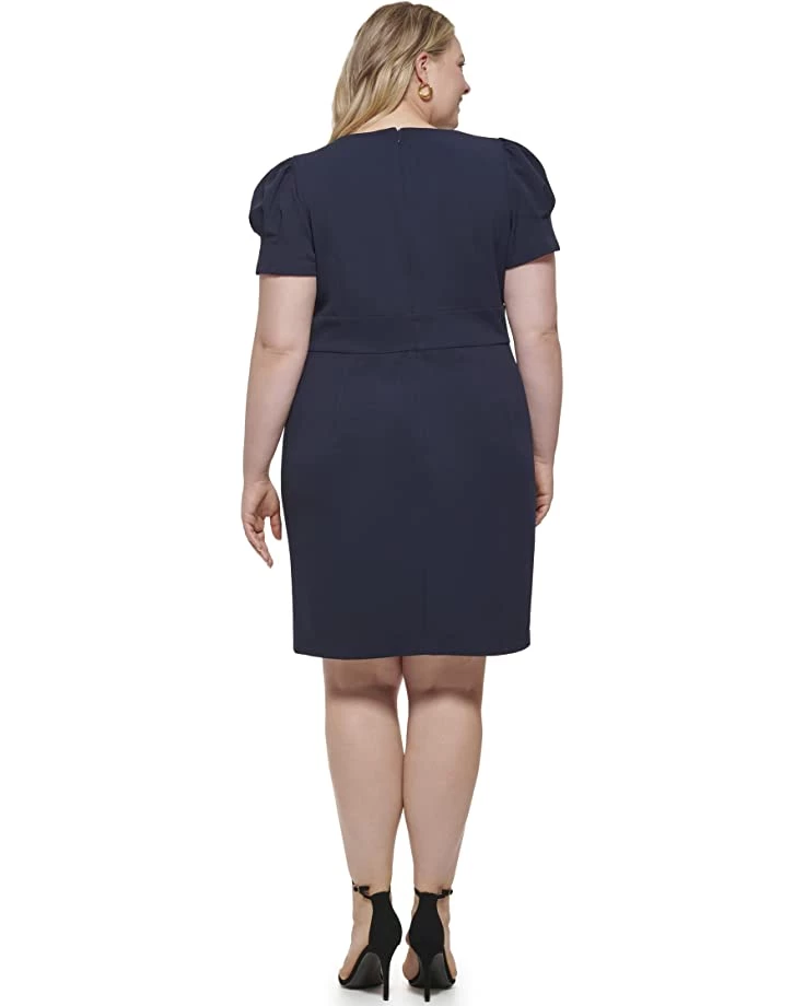 DKNY Plus Size V-Neck Puff Sleeve Dress | Dresses 5 DKNY Plus Size V-Neck Puff Sleeve Dress | Dresses - Image 3