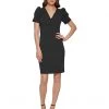 DKNY Puff Sleeve Seam Dress | Dresses