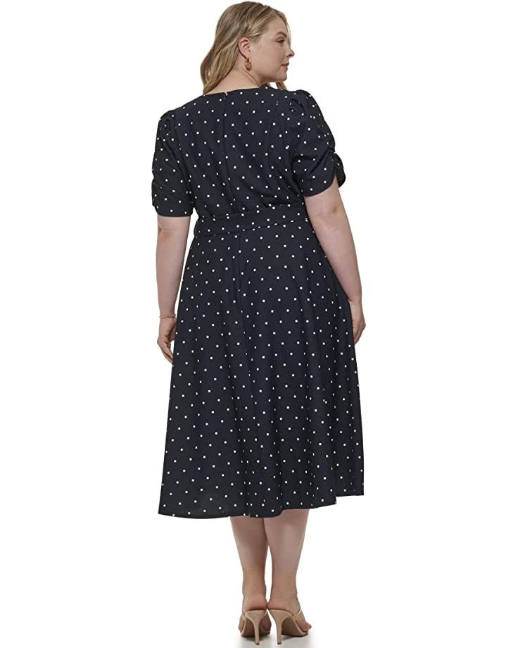 DKNY Plus Size Ruched Sleeve Maxi Dress | Dresses 4 DKNY Plus Size Ruched Sleeve Maxi Dress | Dresses - Image 2