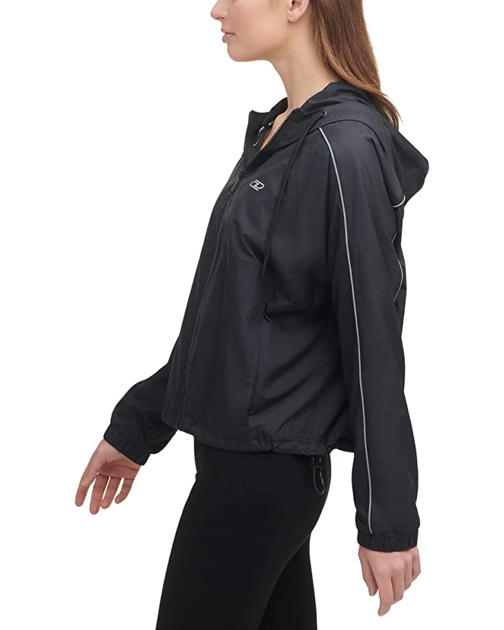 DKNY Solid Windbreaker w/ Piping | Coats & Outerwear 6 DKNY Solid Windbreaker w/ Piping | Coats & Outerwear - Image 4