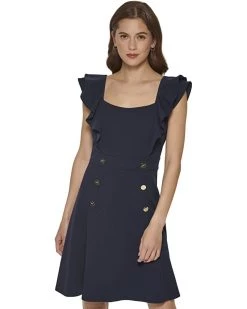 DKNY Double Ruffle Sleeve Dress | Dresses