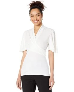 DKNY Flutter Sleeve Top | Shirts & Tops