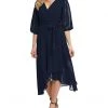 DKNY Balloon Sleeve V-Neck Dress | Dresses