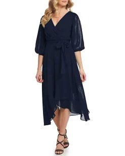 DKNY Balloon Sleeve V-Neck Dress | Dresses