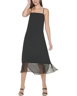 DKNY Mixed Media Mini Cami Dress | Dresses