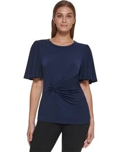 DKNY Flutter Sleeve Top | Shirts & Tops