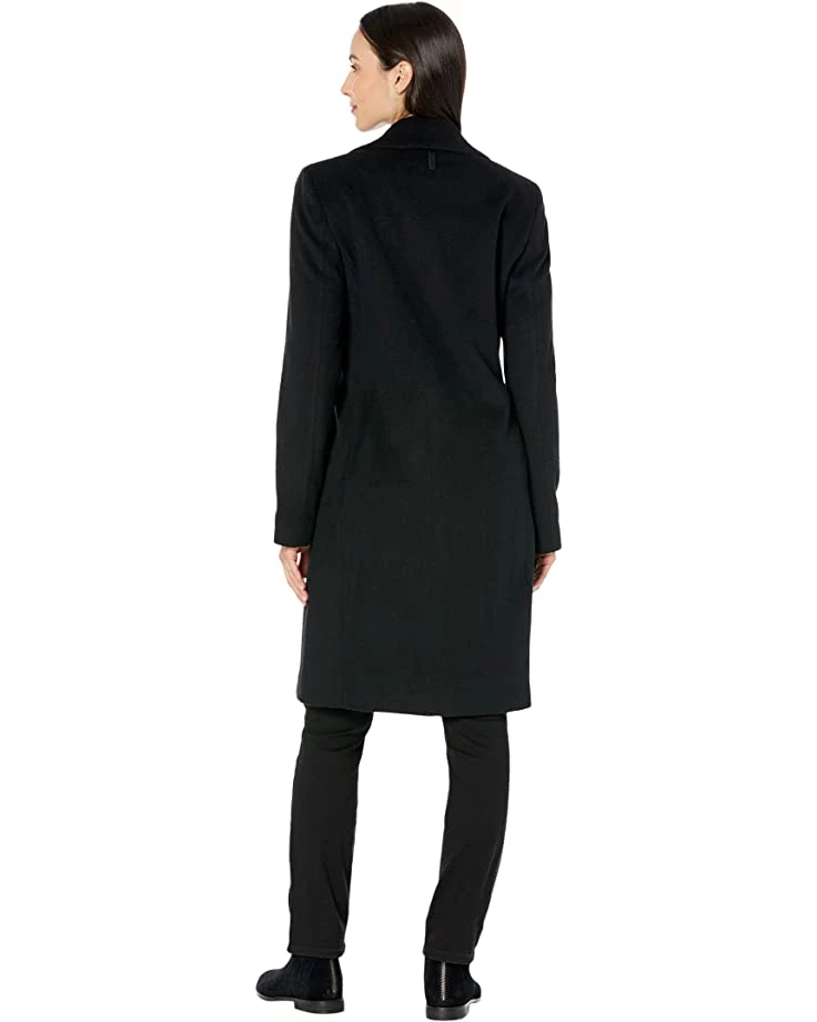 DKNY Faux-Leather Trim Walker Coat | Coats & Outerwear 4 DKNY Faux-Leather Trim Walker Coat | Coats & Outerwear - Image 2