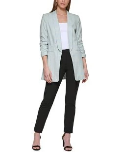 DKNY Open Front Plaid Ruched Sleeve Jacket | Coats & Outerwear 7 DKNY Open Front Plaid Ruched Sleeve Jacket | Coats & Outerwear -Outlet Dkny Store 61vK79OkwzL. AC SR736920