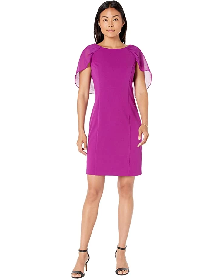 DKNY Sleeveless Combo Cape Dress | Dresses 6 DKNY Sleeveless Combo Cape Dress | Dresses - Image 4