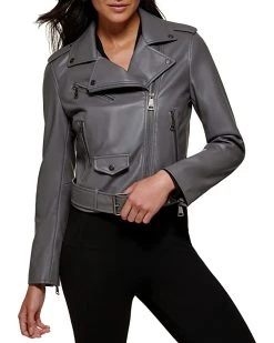 DKNY PU Moto Jacket | Coats & Outerwear -Outlet Dkny Store 71 yrlT8xZL. AC SR736920