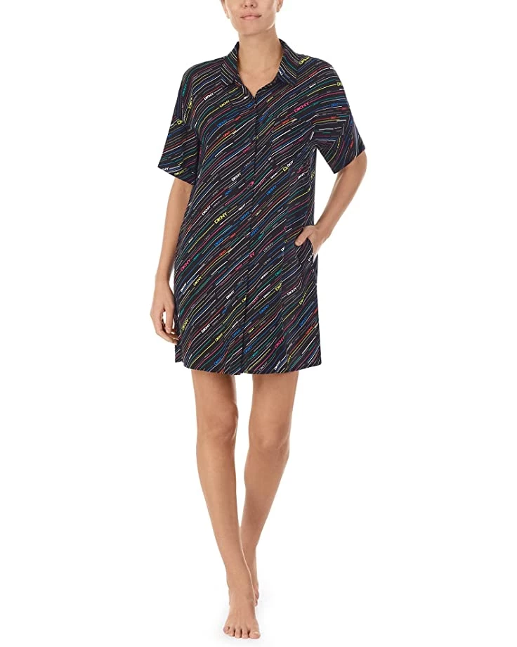 DKNY Short Sleeve Sleepshirt | Sleepwear 3 DKNY Short Sleeve Sleepshirt | Sleepwear