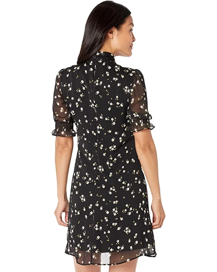 DKNY Short Sleeve Tie Neck Fit-and-Flare Dress | Dresses 4 DKNY Short Sleeve Tie Neck Fit-and-Flare Dress | Dresses - Image 2