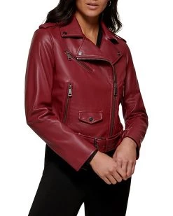 DKNY PU Moto Jacket | Coats & Outerwear -Outlet Dkny Store 714Ea4bnilL. AC SR736920