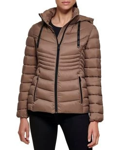DKNY Zip Front Short Packable | Coats & Outerwear -Outlet Dkny Store 717HfqPZeeL. AC SR736920