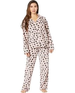 DKNY Long Sleeve Notch PJ Set | Sleepwear 15 DKNY Long Sleeve Notch PJ Set | Sleepwear -Outlet Dkny Store 71B3NR68KL. AC SR736920