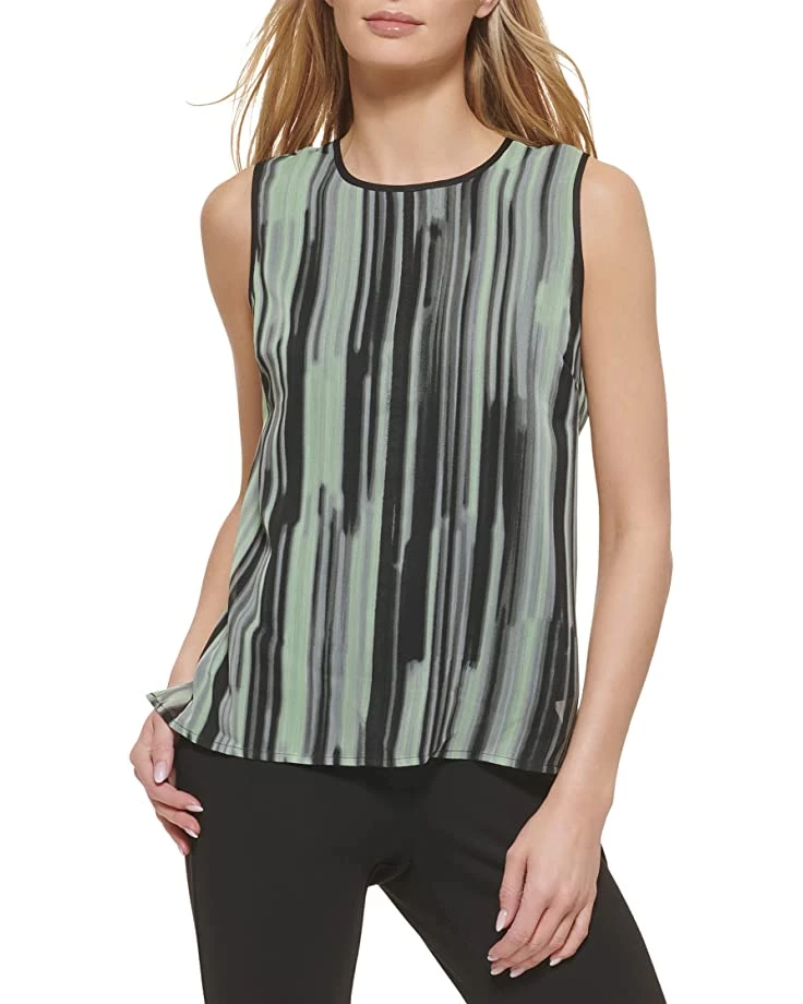 DKNY Printed Sleeveless Tank Top | Shirts & Tops 3 DKNY Printed Sleeveless Tank Top | Shirts & Tops