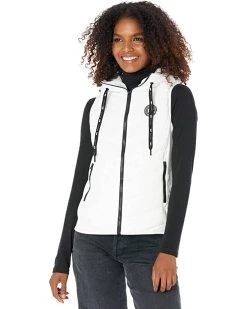 DKNY Puffer Vest with Logo Drawcord | Coats & Outerwear -Outlet Dkny Store 71R8tVMylpL. AC SR736920