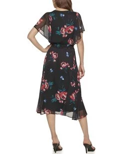 DKNY V-Neck Flutter Sleeve Dress | Dresses -Outlet Dkny Store 71T40qA8dSL. AC SR736920