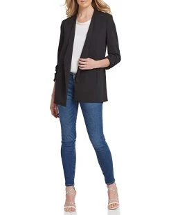 DKNY Women's Missy Foundation Long Sleeve Jacket | Coats & Outerwear