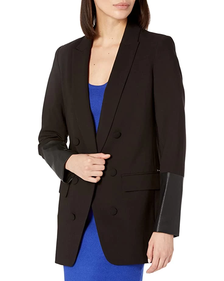 DKNY Faux Double-Breasted Blazer | Coats & Outerwear 5 DKNY Faux Double-Breasted Blazer | Coats & Outerwear - Image 3
