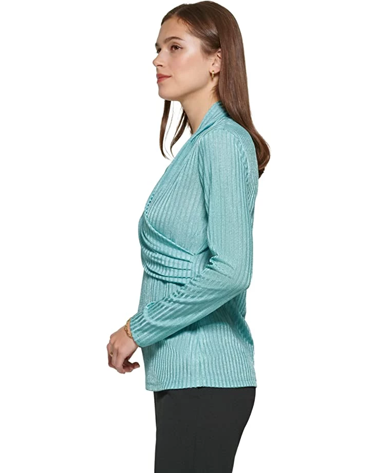 DKNY Long Sleeve Side Ruched Top | Shirts & Tops 4 DKNY Long Sleeve Side Ruched Top | Shirts & Tops - Image 2