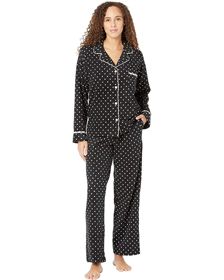 DKNY Long Sleeve Notch PJ Set | Sleepwear 3 DKNY Long Sleeve Notch PJ Set | Sleepwear