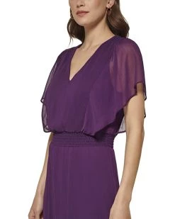 DKNY V-Neck Flutter Sleeve Dress | Dresses -Outlet Dkny Store 71gt OkAn9L. AC SR736920