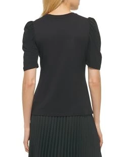 DKNY 3/4 Ruched Puff Sleeve | Shirts & Tops -Outlet Dkny Store 71hLRqxgXAL. AC SR736920