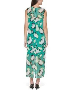 DKNY Printed Sleeveless Midi Dress | Dresses -Outlet Dkny Store 71hMOsYPYUL. AC SR736920