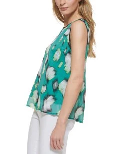 DKNY Printed Sleeveless Tank Top | Shirts & Tops 7 DKNY Printed Sleeveless Tank Top | Shirts & Tops -Outlet Dkny Store 71noedd6kFL. AC SR736920
