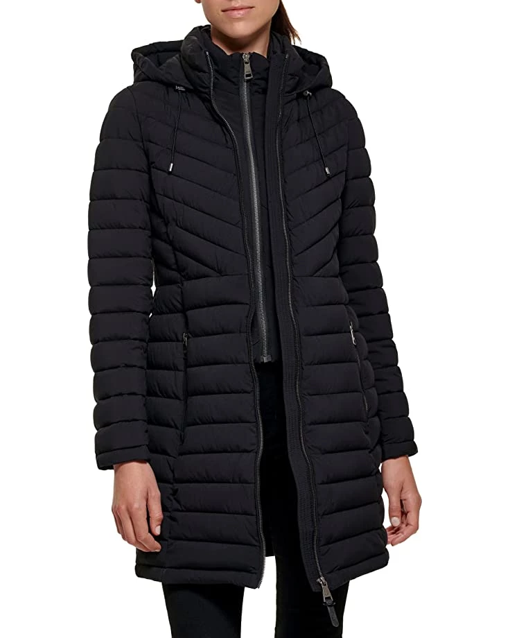 DKNY Packable Bib Front Jacket | Coats & Outerwear 3 DKNY Packable Bib Front Jacket | Coats & Outerwear