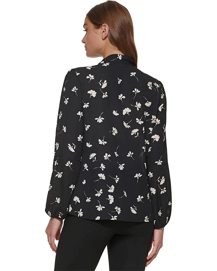 DKNY Long Sleeve Bow Tie Blouse | Shirts & Tops 4 DKNY Long Sleeve Bow Tie Blouse | Shirts & Tops - Image 2