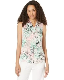 DKNY Sleeveless Blouse with Neck Tie | Shirts & Tops