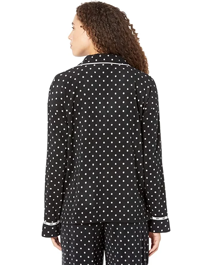 DKNY Long Sleeve Notch PJ Set | Sleepwear 6 DKNY Long Sleeve Notch PJ Set | Sleepwear - Image 4