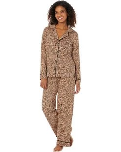DKNY Long Sleeve Notch PJ Set | Sleepwear