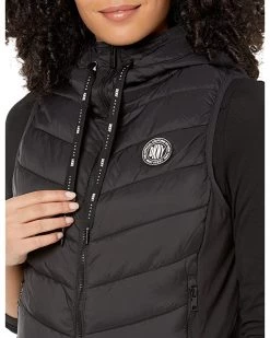 DKNY Puffer Vest with Logo Drawcord | Coats & Outerwear -Outlet Dkny Store 81EI2QFt9ZL. AC SR736920