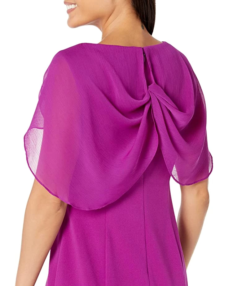 DKNY Sleeveless Combo Cape Dress | Dresses 5 DKNY Sleeveless Combo Cape Dress | Dresses - Image 3