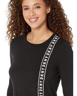 DKNY Vertical Logo Tape Tee Dress | Dresses -Outlet Dkny Store 81dFBmfJZ4L. AC SR736920