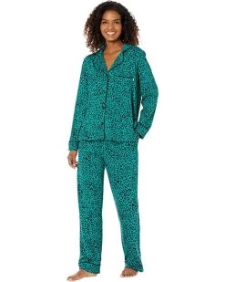 DKNY Long Sleeve Notch PJ Set | Sleepwear -Outlet Dkny Store 81faNokUTAL. AC SR736920