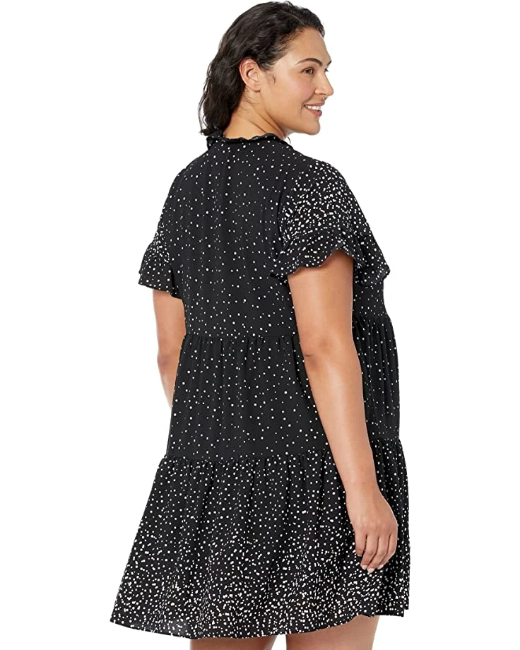 DKNY Plus Size Ruffle Neck and Sleeve Dress | Dresses 4 DKNY Plus Size Ruffle Neck and Sleeve Dress | Dresses - Image 2