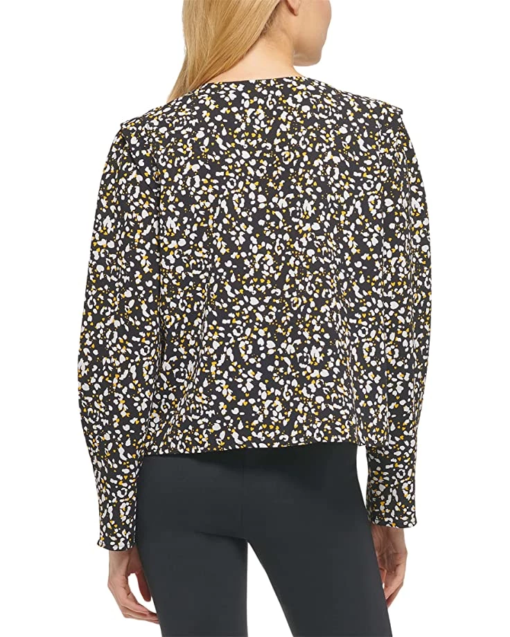 DKNY Printed Crop V-Neck Top | Shirts & Tops 5 DKNY Printed Crop V-Neck Top | Shirts & Tops - Image 3